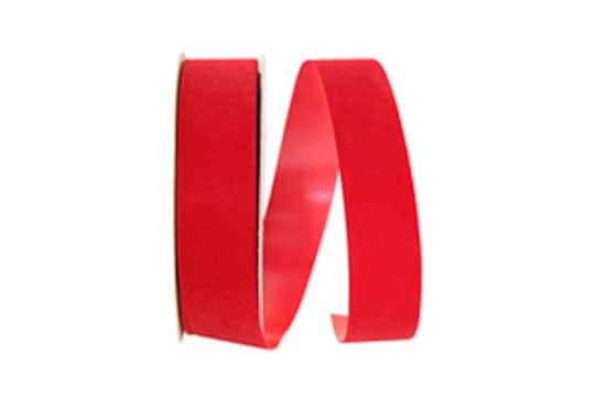 JAM Paper Holiday Red Velvet Ribbon
